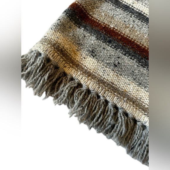 Vintage Wool Acrylic 70s Striped Vest Size Medium - Picture 6 of 6